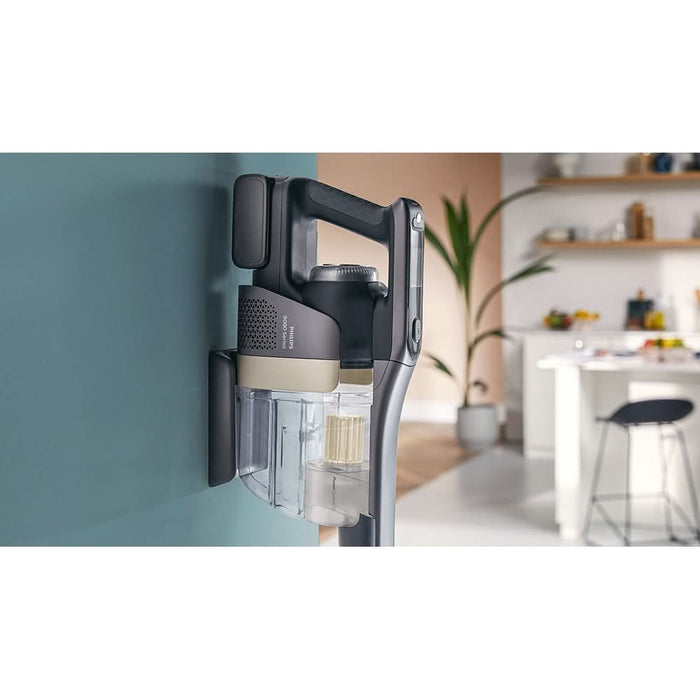 Aspirator vertical PHILIPS AquaTrio Seria 9000 XW9463/11, 0.45l, 25.2V, autonomie max 58 min, PowerCyclone Aqua, albastru-negru WALTI