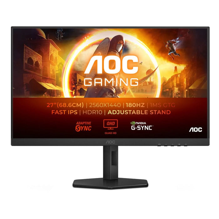 Monitor Gaming LED IPS AOC Q27G4XF, 27", QHD, 180Hz, negru - WALTI WALTI