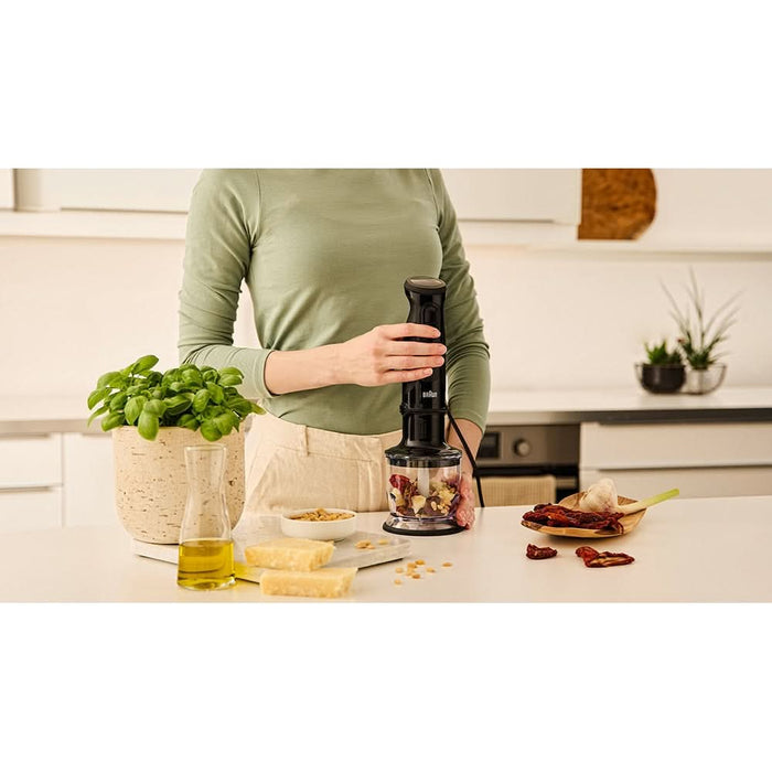 Mixer vertical BRAUN MQ30201M, 0.6l, 900W, 2 trepte viteza, negru WALTI