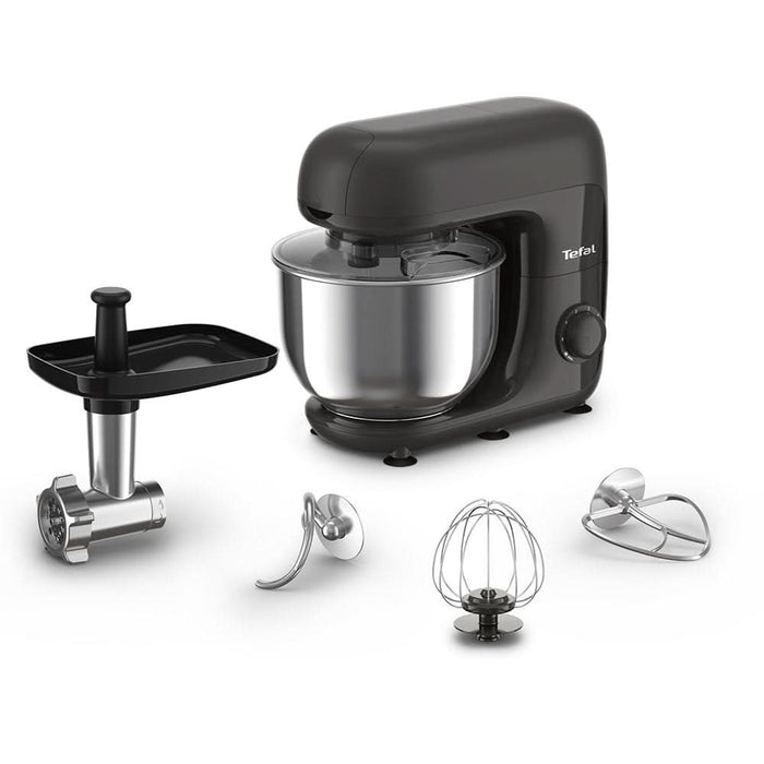 Robot de bucatarie TEFAL Bake Essential QB161H38, vas 4.8l, 800W, 6 trepte viteza, negru WALTI