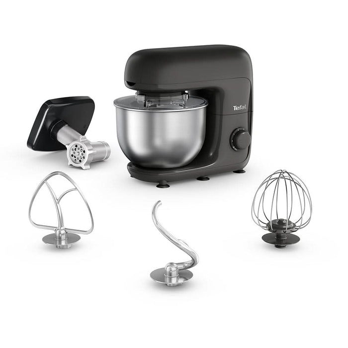 Robot de bucatarie TEFAL Bake Essential QB161H38, vas 4.8l, 800W, 6 trepte viteza, negru WALTI
