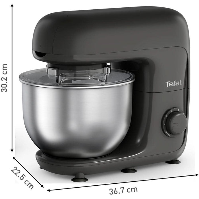 Robot de bucatarie TEFAL Bake Essential QB161H38, vas 4.8l, 800W, 6 trepte viteza, negru WALTI