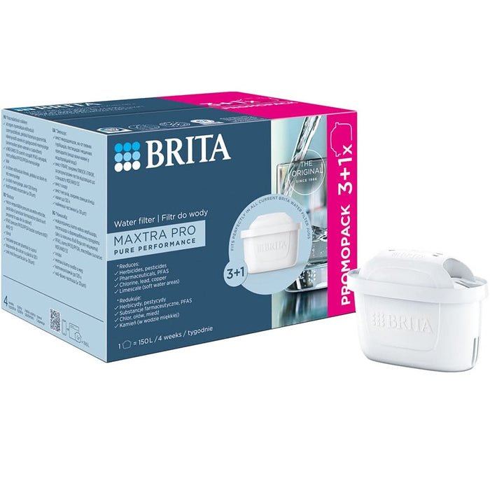 Set 3+1 filtre BRITA Maxtra PRO Pure Performance BR1051759, alb WALTI