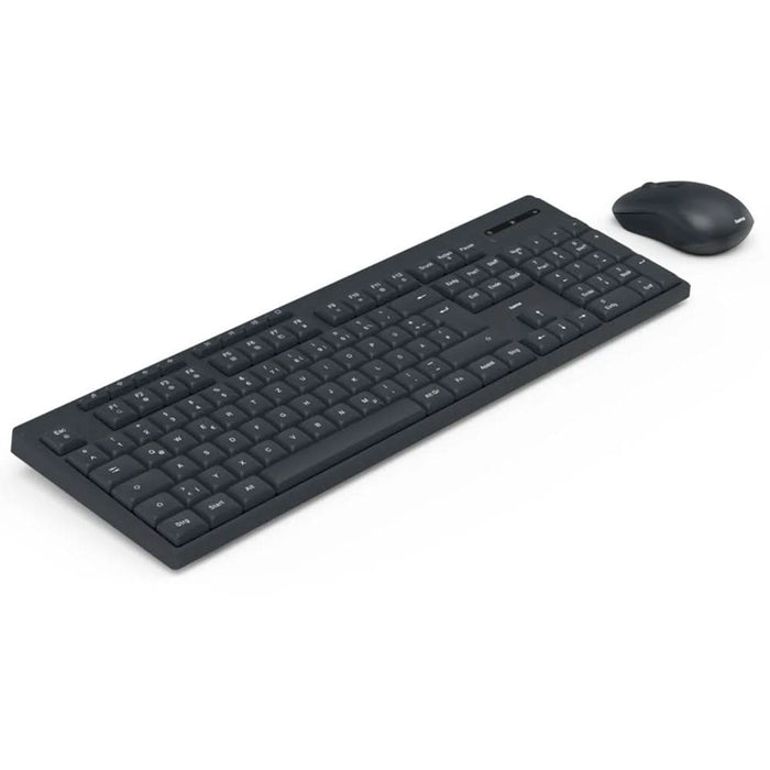 Kit tastatura si mouse Wireless HAMA WKM-200, USB, Layout RO, negru WALTI