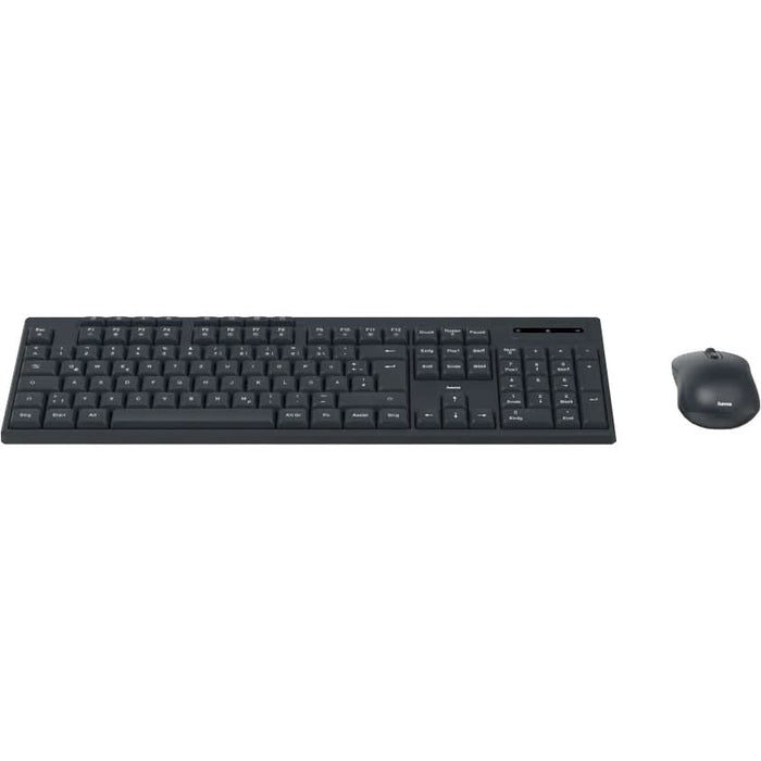 Kit tastatura si mouse Wireless HAMA WKM-200, USB, Layout RO, negru WALTI
