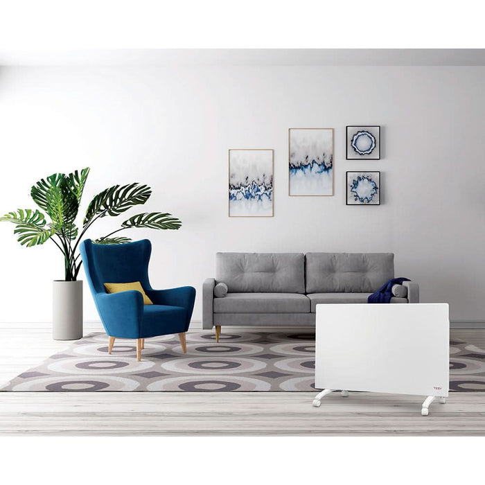Convector electric de podea TESY CN 052 200 EI CLOUD F, 2000W, Wi-Fi, Termostat reglabil, alb - WALTI WALTI