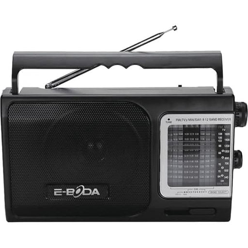 Radio portabil E-BODA RP100, FM, 3 x UM 1, negru - WALTI WALTI