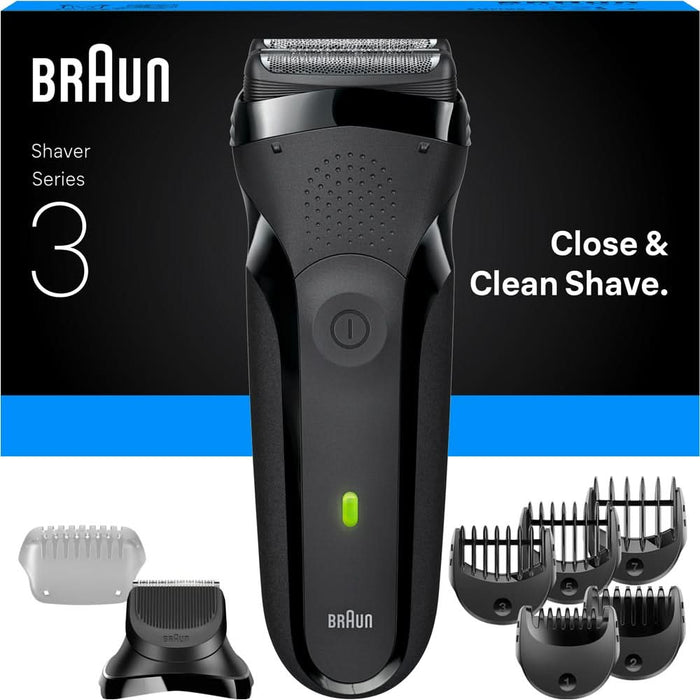Aparat de ras BRAUN 300BT, acumulator, autonomie 30 min, negru WALTI