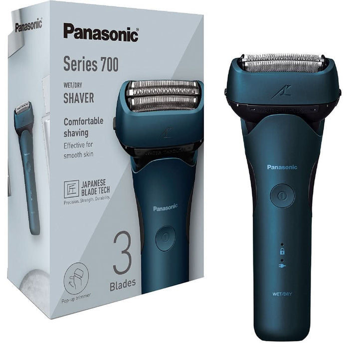 Aparat de ras PANASONIC Seria 7000 ES-LT4B-A803, Wet&Dry, autonomie 45 min, 3 elemente taiere, albastru WALTI