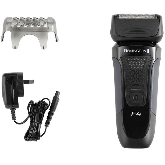 Aparat de ras REMINGTON Style Series F4 F4002, acumulator, autonomie 50 min, ConstantContour, negru-albastru WALTI