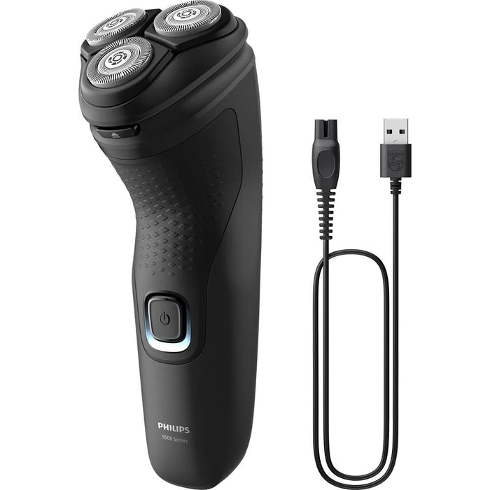 Aparat de ras PHILIPS Seria 1000 S1141/00, autonomie 40 min, 3 elemente de taiere, negru WALTI