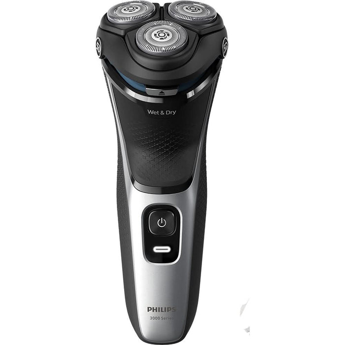 Aparat de ras PHILIPS Seria3000 S3143/00, Wet&Dry, autonomie 60 min, 3 elemente de taiere, argintiu WALTI