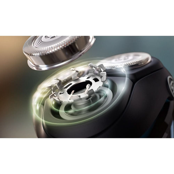 Aparat de ras PHILIPS Seria3000 S3243/12, Wet&Dry, autonomie 60 min, 3 elemente de taiere, albastru WALTI