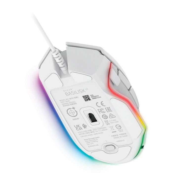 Mouse Gaming RAZER Basilisk V3, 26000 dpi, alb WALTI