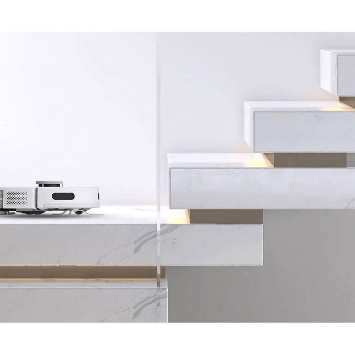 Aspirator robot EZVIZ RE4 Plus, 0.35l, 24.1V, autonomie max 240 min, Wi-Fi, functie mop, alb WALTI