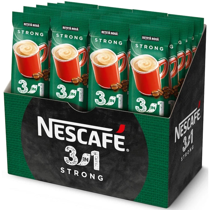 NESCAFE 3in1 Strong Cafea Instant 24 x 14 g - WALTI WALTI