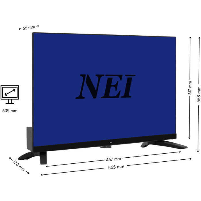 Televizor NEI 24NE4001C, 60 cm (24"), HD - WALTI WALTI