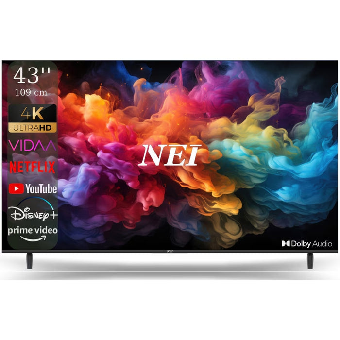 Televizor NEI, 43NE6901, 109 cm, Borderless, Smart, 4K Ultra HD, Clasa E - WALTI