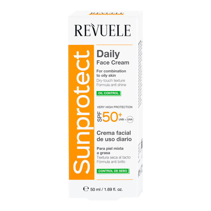 REVUELE Cremă de față pentru ten mixt/gras cu SPF50+, 50 ml WALTI