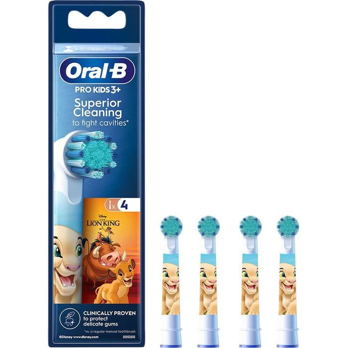 Rezerve periuta de dinti electrica pentru copii ORAL-B Pro Kids Lion King, 4buc WALTI