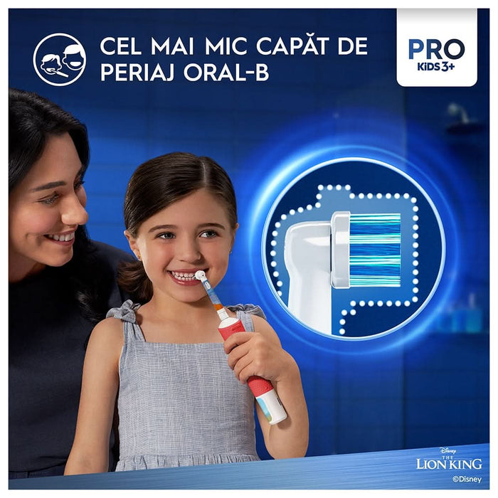 Rezerve periuta de dinti electrica pentru copii ORAL-B Pro Kids Lion King, 4buc WALTI