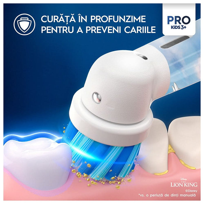 Rezerve periuta de dinti electrica pentru copii ORAL-B Pro Kids Lion King, 4buc WALTI