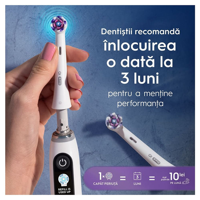 Rezerve periuta de dinti ORAL-B iO Radiant White, 2 buc, alb WALTI