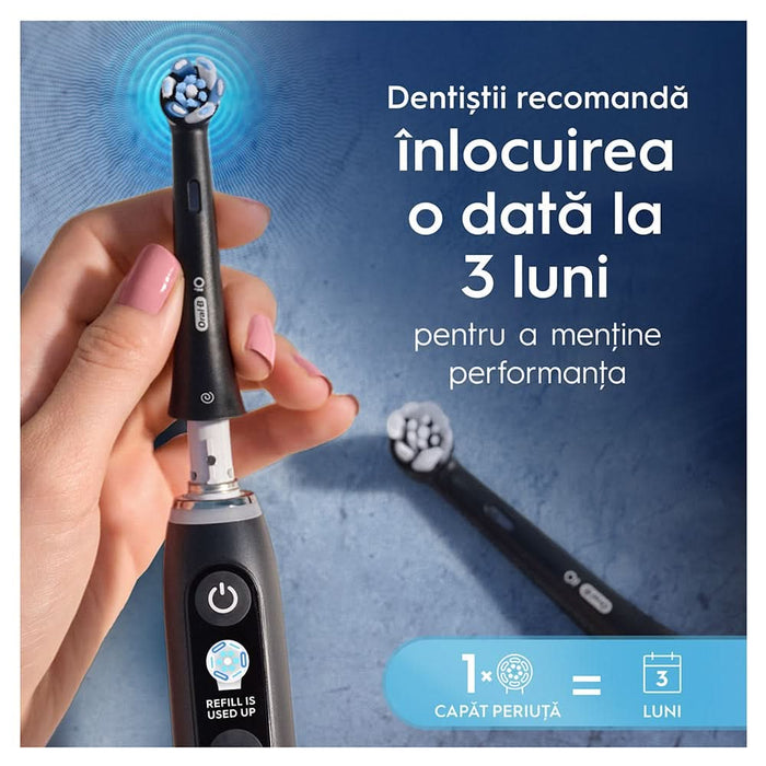 Rezerve periuta de dinti electrica ORAL-B iO Ultimate Clean, 6buc, negru WALTI