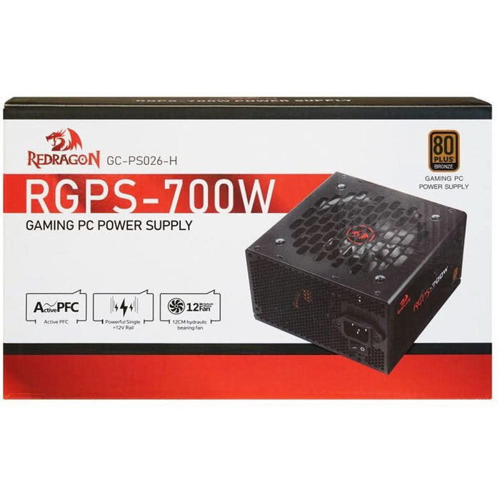 Sursa de alimentare REDRAGON RGPS-700W, 700W, 140mm, 80 PLUS Bronze - WALTI WALTI