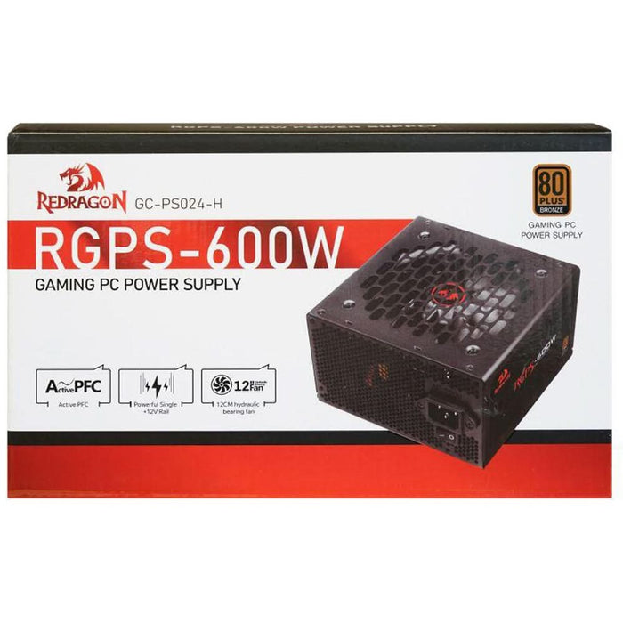 Sursa de alimentare REDRAGON RGPS-600W, 600W, 140mm, 80 PLUS Bronze WALTI
