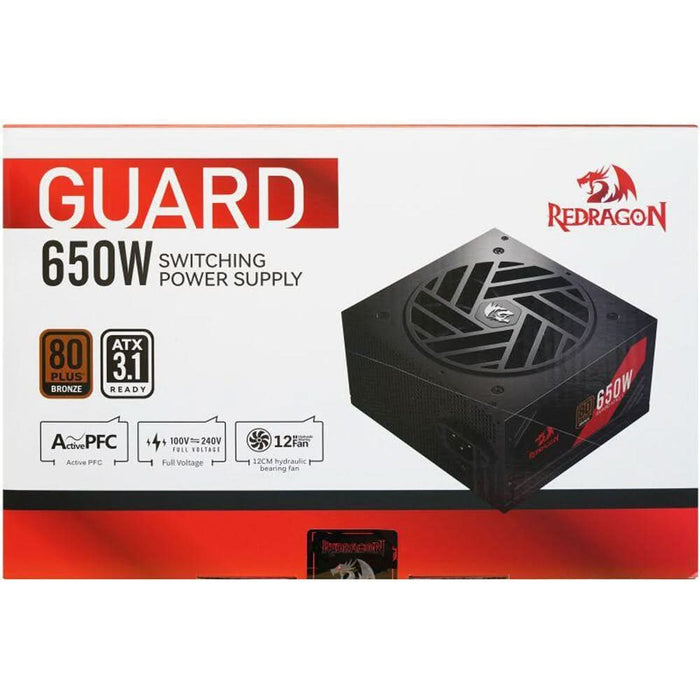 Sursa de alimentare REDRAGON RGPS-650WGU Guard, 650W, 120mm, 80 PLUS Bronze WALTI