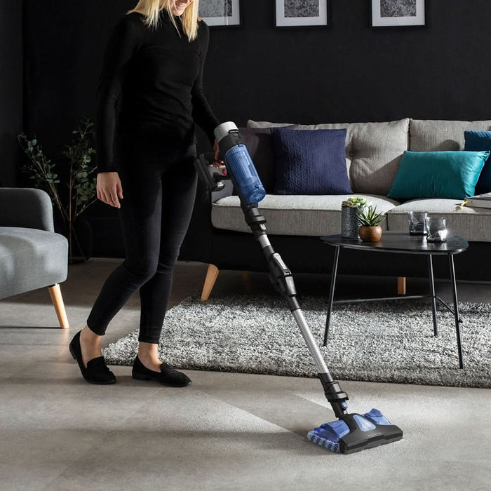 Aspirator vertical ROWENTA X-Force Flex 9.60 Aqua RH20C0WO, 0.4l, 18V, autonomie max 45 min, albastru-argintiu WALTI