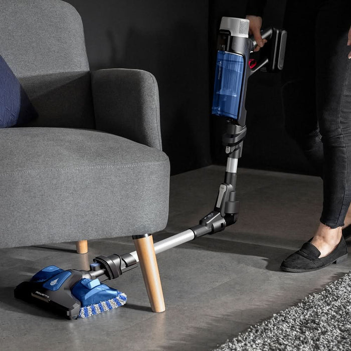 Aspirator vertical ROWENTA X-Force Flex 9.60 Aqua RH20C0WO, 0.4l, 18V, autonomie max 45 min, albastru-argintiu WALTI