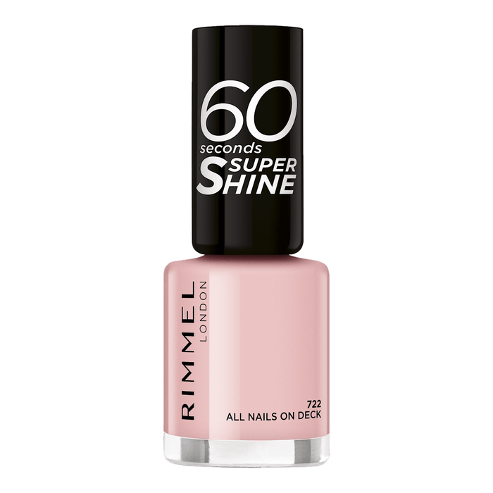 RIMMEL LONDON Lac de unghii 60 Seconds Super Shine 722 All Nails On Deck, 8 ml WALTI