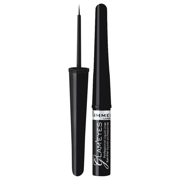 RIMMEL LONDON Tuș de ochi lichid Glam'Eyes 001 Black Glamour, 3,5 ml WALTI