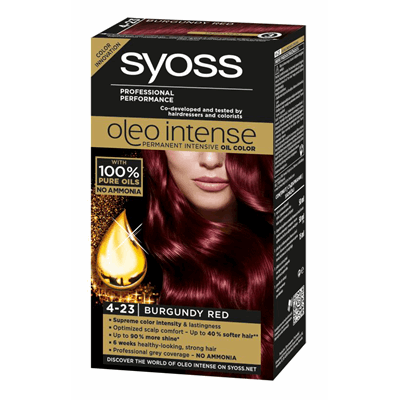 syoss Oleo Intense Vopsea de Par Nuanta 4-23 Roscat Burgundy 100 ml - WALTI WALTI
