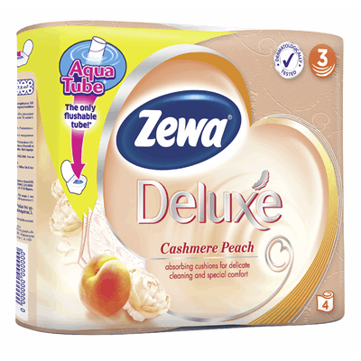 Zewa Deluxe Hartie Igienica Peach 4 bucati - WALTI WALTI