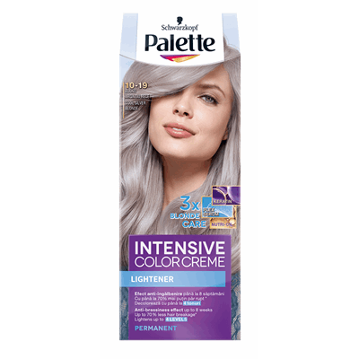 Palette Intensive Color Creme Decolorant pentru Par Nuanta 10-19 Blond Argintiu Rece 110 ml - WALTI WALTI