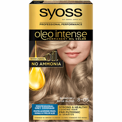 syoss Oleo Intense Vopsea de Par Nuanta 8-05 Blond Bej 115 ml - WALTI WALTI