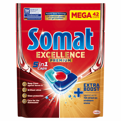 Somat Excellence Detergent Masina de Spalat Vase 42 Tablete - WALTI WALTI