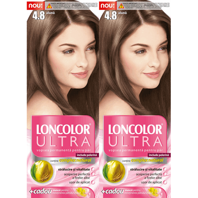 LONCOLOR ULTRA Vopsea de Par Nuanta 4.8 Aluna 2 x 100 ml - WALTI WALTI