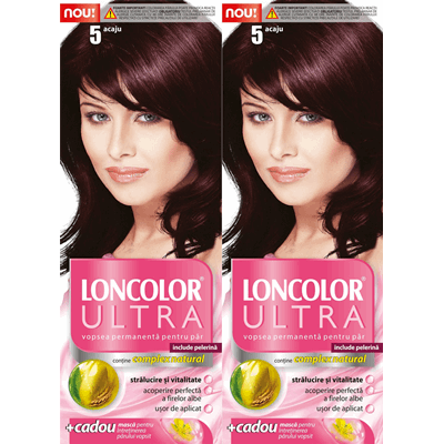 LONCOLOR ULTRA Vopsea de Par Nuanta 5 Acaju 2 x 100 ml - WALTI WALTI