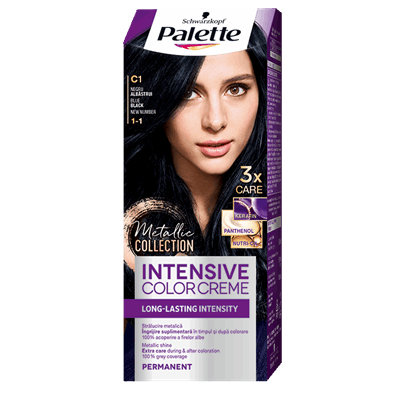 Palette Intensive Color Creme Vopsea De Par Nuanta C1 Negru Albastrui 110 ml - WALTI WALTI