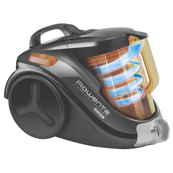 Aspirator fara sac ROWENTA Compact Power Cyclonic RO3753EA, 1.5l, 750W, 79dB, negru-portocaliu WALTI