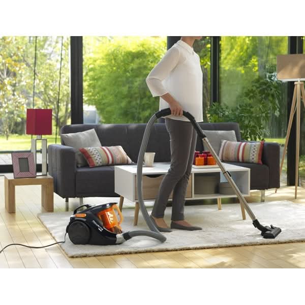 Aspirator fara sac ROWENTA Compact Power Cyclonic RO3753EA, 1.5l, 750W, 79dB, negru-portocaliu WALTI