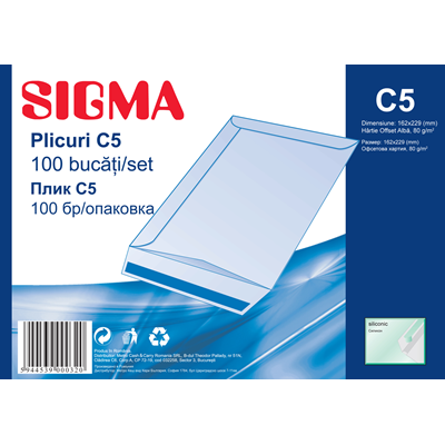 SIGMA Plic C5 Silicon 80G 100 bucatiati/ Silicon - WALTI WALTI
