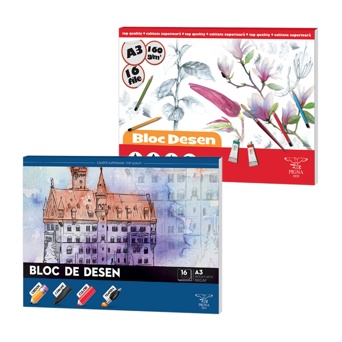 PIGNA Bloc de Desen A3 16 File 160 g WALTI