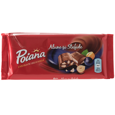 Poiana Ciocolata Alune si Stafide 5 x 90 g - WALTI WALTI
