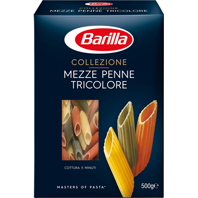 Barilla Mezze Penne Tricolore 500 g - WALTI WALTI