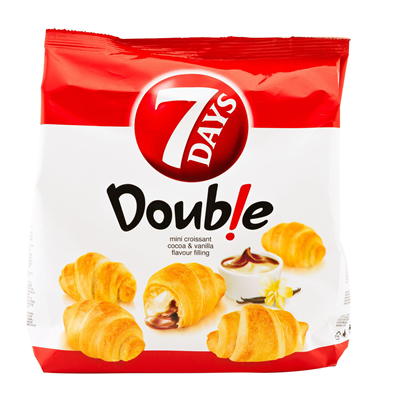 7 DAYS Croissant Mini Double Vanilie & Cacao 185 g - WALTI WALTI